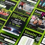 Grafické zpracování a dodávka letáků pro Fitpark