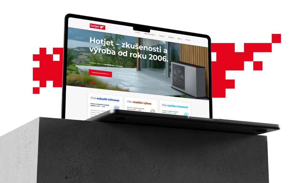 Nové webové stránky pro výrobce tepelných čerpadel