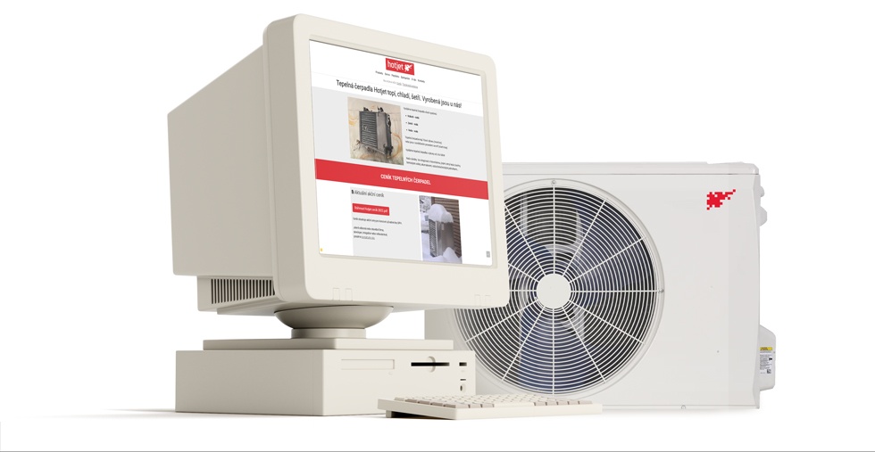 Nové webové stránky pro výrobce tepelných čerpadel Staré webové stránky výrobce tepelných čerpadel