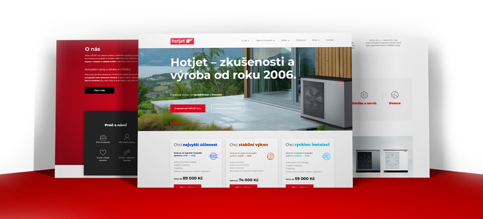Nové webové stránky pro výrobce tepelných čerpadel