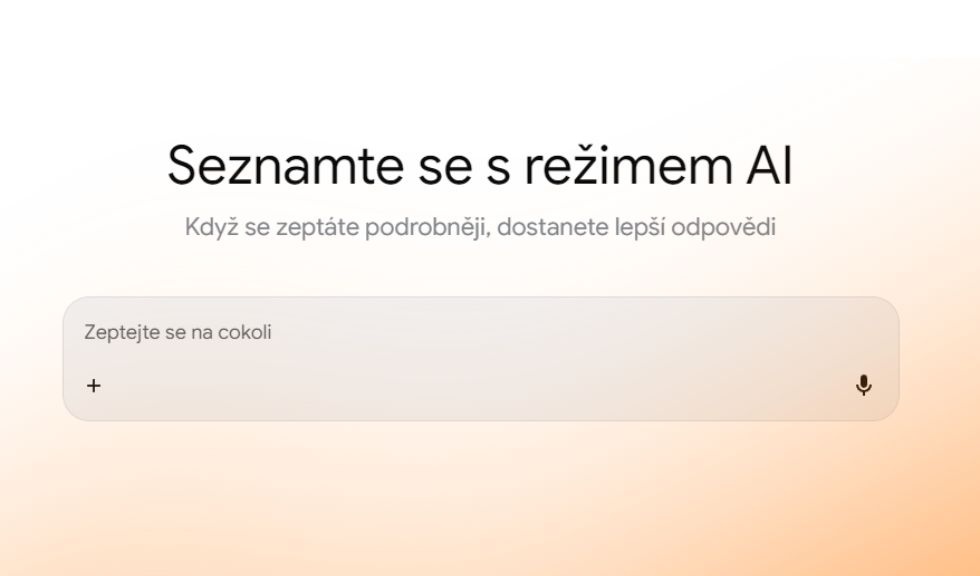Režim AI ukázkový příklad