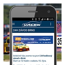 Mobilní aplikace Válek autosport