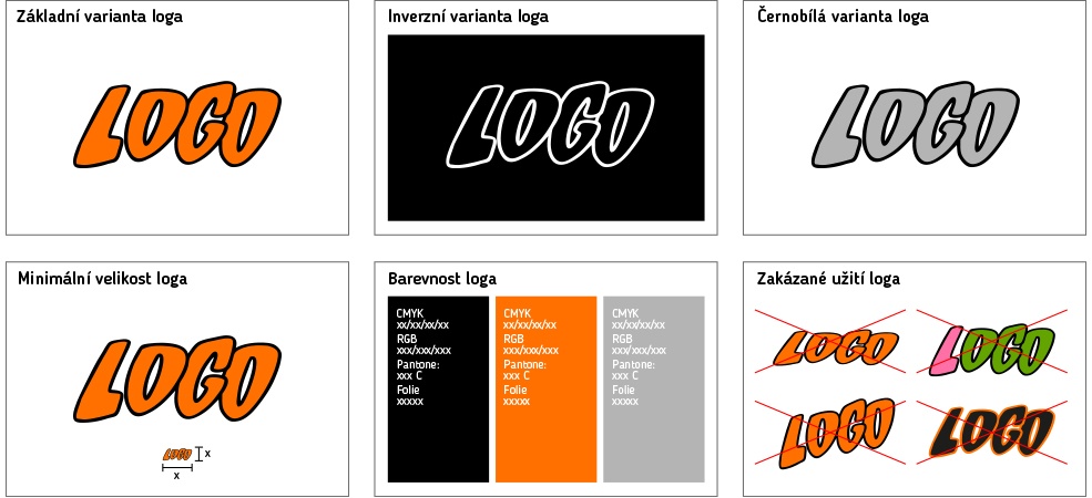 Ukázka jednoduchého logomanuálu Ukázka jednoduchého logomanuálu