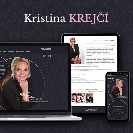 Webové stránky Kristina Krejčí